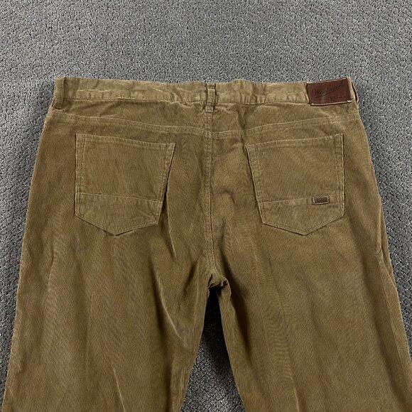 Woolrich Corduroy Pants Men's 40 x 32 Measures 43 x 32 Brown Flat Front - Picture 4 of 13